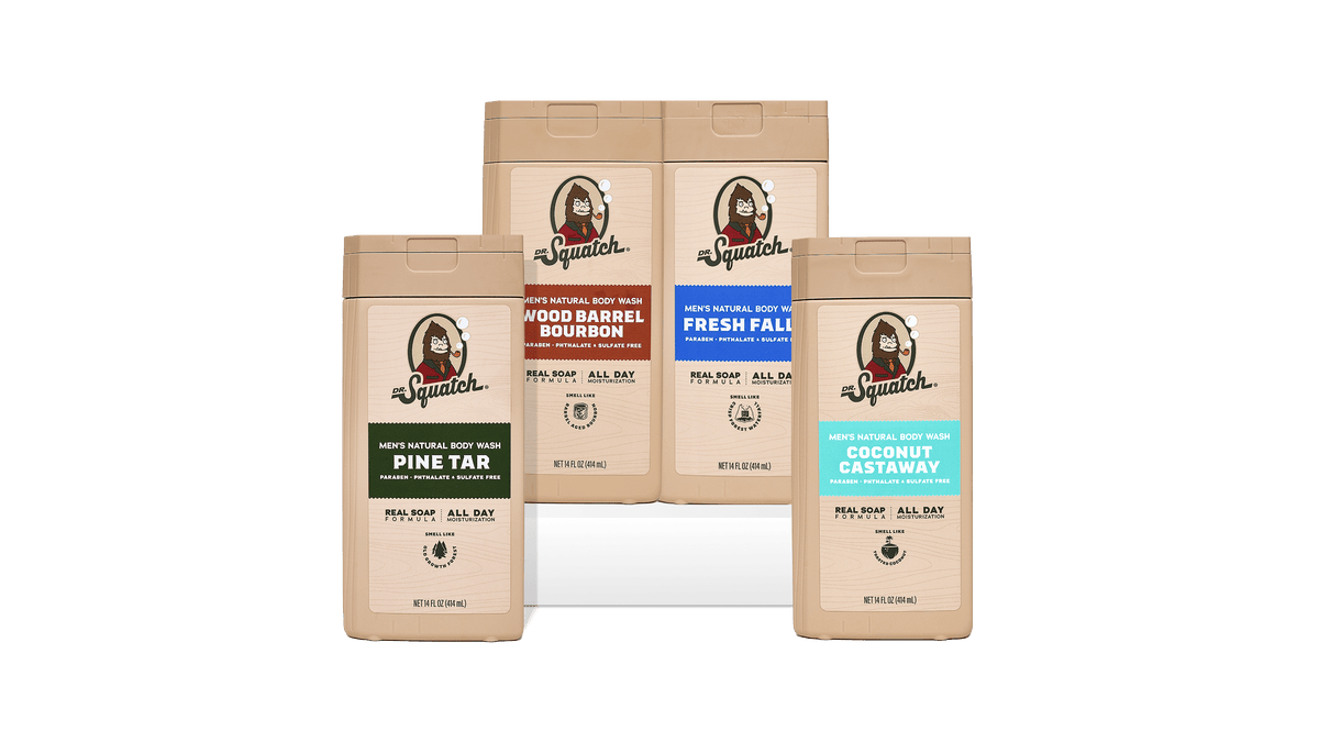 pine-tar-wood-barrel-bourbon-fresh-falls-coconut-castaway-body-wash-bundle